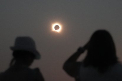 Eclipse total de Sol desde Tiedra (Valladolid)
