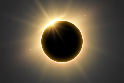 Foto de un eclipse en una imagen de archivo