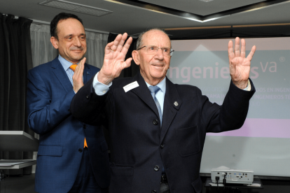 El ingeniero industrial Horacio Sevillano durante la celebración de uno de sus reconocimientos.