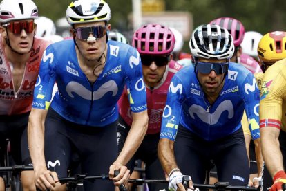 Iván Romeo en una etapa de la Vuelta a España.