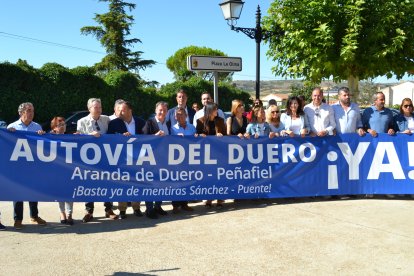 Acto reivindicativo del Partido Popular en Nava de Roa (Burgos)