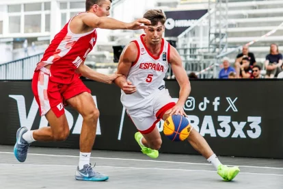Imagen de archivo de un partido de Juan García-Abril con España 3x3.