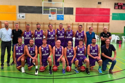 Equipo de baloncesto de los Veteranos de Valladolid.