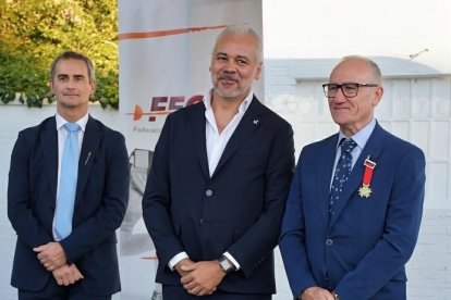 Roberto Codón, Daniel Bravo y Moncho Alarcia.