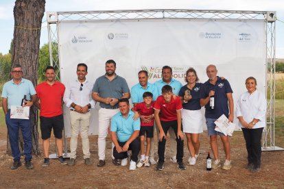 Ganadores del IV Torneo de Golf Alimentos de Valladolid.