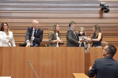 La Mesa de las Cortes de Castilla y León, en el último pleno.