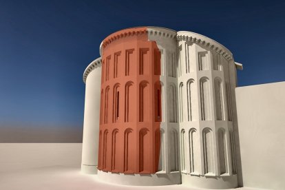 Resultado de la intervencion sobre el abside central de la iglesia de Muriel de Zapardiel.