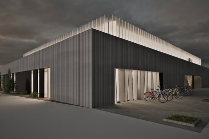 Así será el ansiado polideportivo del colegio Miguel Delibes de Valladolid.