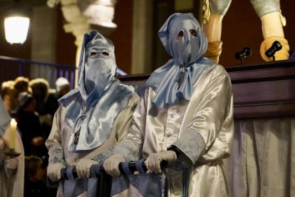 Procesión general de la Sagrada Pasión del Redentor, de la Semana Santa de Valladolid, 2024.