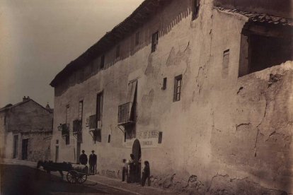 Vista de la casa donde murió Cristóbal Colón 1865