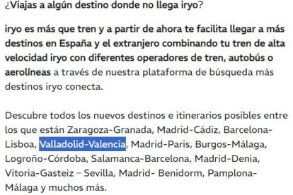 Nuevas conexiones de Iryo