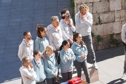 Los concursantes de Masterchef en la zona de la Catedral de Valladolid
