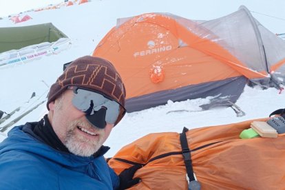 Antonio de la Rosa en su nueva aventura en el Polo Sur.