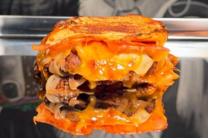 Imagen de la hamburguesa participante Bundi Melt, de Bundi, en la calle Alemania.