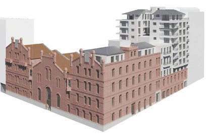 Recreación de la futura construcción en la parcela de la Electra