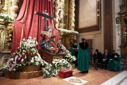 Acto del Ofrecimiento de los Dolores de Valladolid a la virgen de la Vera Cruz.
