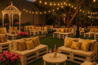 Recreación de la terraza de La Pava.