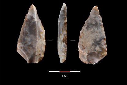 Piezas que han determinado una nueva tecnología en la edad de piedra, el Arlanziense.