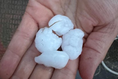 Granizo del tamaño de nueces en Ventosa de la Cuesta