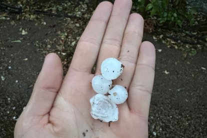 Granizo del tamaño de nueces en Ventosa de la Cuesta