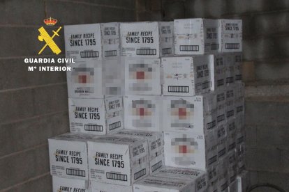 Recuperan parte de las botellas de Ribera del Duero