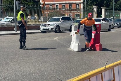 Apertura al tráfico de la Plaza Colón de Valladolid.