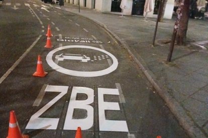 Señalización en la calle Torrecilla