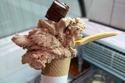 Helado que ofrecen en el establecimiento JES&SON