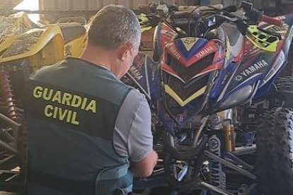 Quad con el que se produzco el atropello mortal en el encierro de Bolaños de Campos