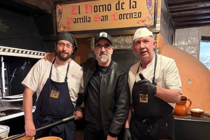 El actor Luis Tosar en La Parrilla de San Lorenzo