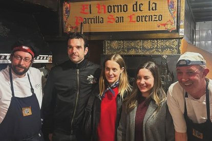La actriz Ivana Baquero en La Parrila de San Lorenzo