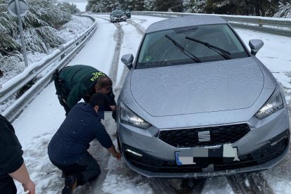 Intervención de la Guardia Civil en carreteras de Valladolid.