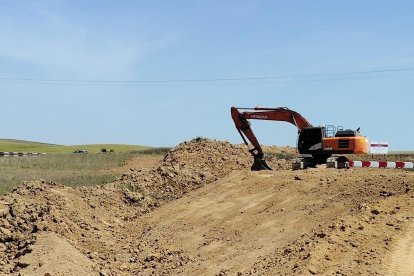 Obras del acceso norte al  polígono industrial 