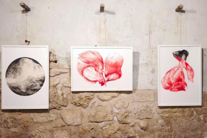 Tres obras de la muestra.
