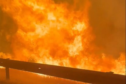 Efectivos de BRIF Puerto el Pico en labores de extinción