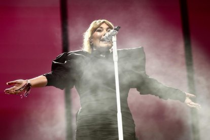 Un nomento del concierto de La Oreja de Van Gogh en el Pingüinos Arena de Valladolid.