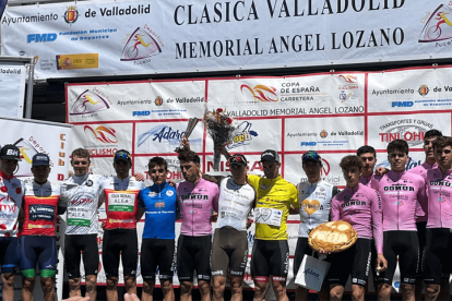 Pódium de la accidentada Clásica celebrada en Valladolid de la Copa de España élite. / CICLO21