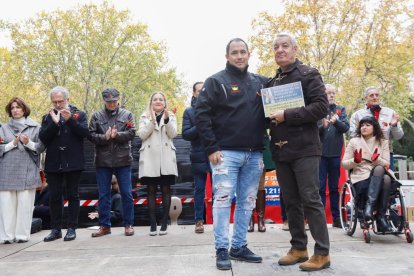 Homenaje a las víctimas de accidentes de tráfico en Valladolid.- J. M. LOSTAU