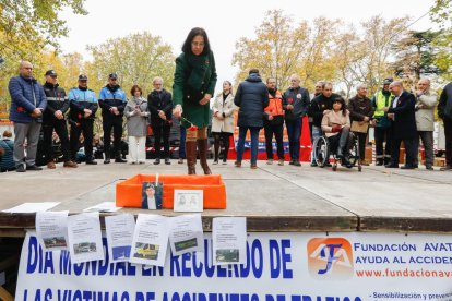 Homenaje a las víctimas de accidentes de tráfico en Valladolid.- J. M. LOSTAU