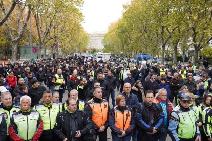 Homenaje a las víctimas de accidentes de tráfico en Valladolid.- ICAL