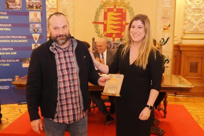 Ángel Ruiz en la entrega de los Premios Valladolid Ciudad Deportiva en el Ayuntamiento de Valladolid. PHOTOGENIC
