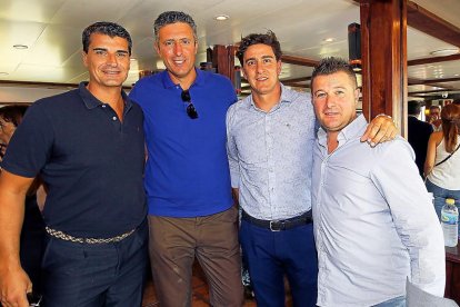 Santiago Campos (Global Scamp), Fernando Ovelleiro (Bella Proporzione), Óscar Nieto (Global Iuris) y Alberto Díez (Ezgonsa)