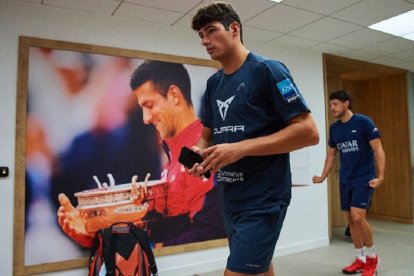 Arturo Coello en las instalaciones de Roland Garros. / PRÉMIER PÁDEL