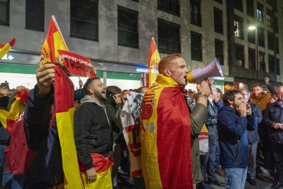 Concentración en la sede del PSOE de Valladolid contra la amnistía. ICAL