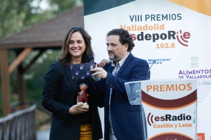 Adriana Ulibarri y Eduardo Blanco en los Premios del Deporte ESRadio. / J. M. LOSTAU