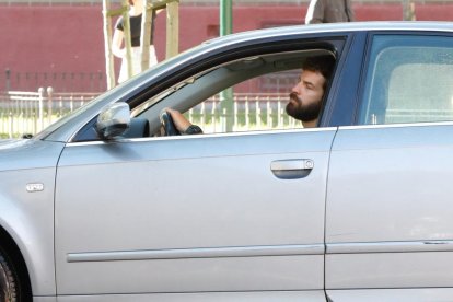 Francisco Ortiz, uno de los protagonistas de 'Memento Mori', durante el rodaje en Valladolid. J.M. LOSTAU