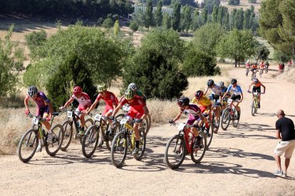 Imagen de archivo de una prueba de BTT celebrada en Valladolid. / E. M.