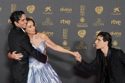 Ana Belén y 'Los Javis', presentadores de la 38 gala de los Goya en Valladolid. -ICAL