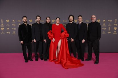Vetusta Morla en la alfombra roja de la 38 edición de los Premios Goya. -PREMIOS GOYA