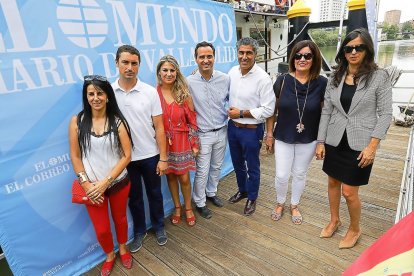 Susana de Rojas, Julio Hinojal, Rocío Romero, César López (Ayuntamiento de Serrada) Alberto Plaza, Carmen Carretero y Zulina Castillo (Ayuntamiento de Simancas).